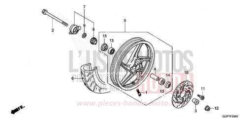 FRONT WHEEL NSC50T2F de 2015